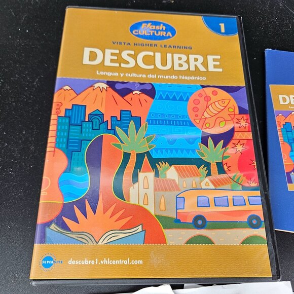 Descubre Nivel 1 Spanish CD DVD Lot 14 Teacher Ed Home School Curriculum Elem HS - Picture 2 of 8
